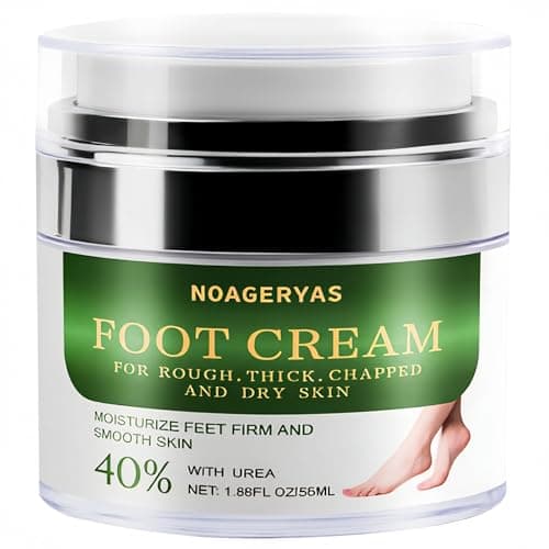 NOAGERYAS Urea Cream with 40% Urea, Tea Tree Oil, and Aloe Vera - Moisturizing Foot Cream for Soft, Smooth Skin - Ideal for Rough, Cracked, and Dry Feet - Image 1