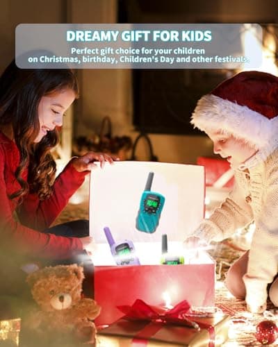 FAYOGOO Walkie Talkies for Kids Long Range 2 Miles, Rechargeable Kids Walkie Talkies 3 Pack with Flashlight, Toys Gifts for 3-12 Year Old Boys Girls, Christmas Birthday Gifts Ideas Present - Thumbnail 5