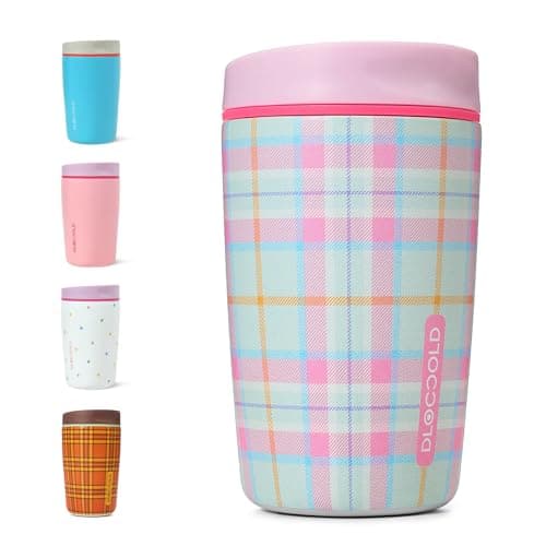 DLOCCOLD Insulated Stainless Steel Coffee Tumbler with Spill Resistant Lid, Reusable Iced Coffee Cup, Cup Holder Friendly Travel Coffee Mug, 12oz - Image 1