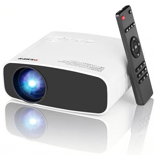 Mini Projector X5 with WiFi and Bluetooth, Native 720P Supports 1080P HD Video, 3-in-1 Stand/Table/Ceiling, Auto Keystone & Electric Focus, Dust-Proof Low Noise Design, Home Theater for Bedroom - Image 1