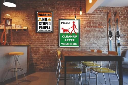 Carastora Please Clean Up After Your Dog Sign – Waterproof & Rustproof Metal Sign, Weather-Resistant and Fade-Resistant, Suitable for Home Yard, Garden, Community, and Park – 8x12 in - Thumbnail 4