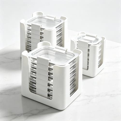 Hoowu Pots and Pans Organizer under Cabinet, Expandable Bakeware and Cutting Board Organizers Pot Lids Holder