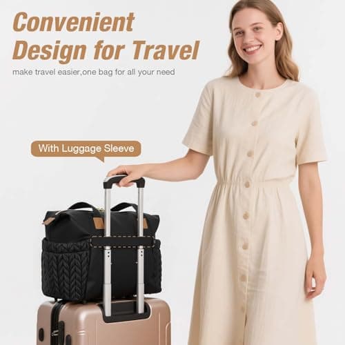 Tonyeee Diaper Bag Tote, Large Baby Hospital Bag for Labor Delivery Mom - Thumbnail 6
