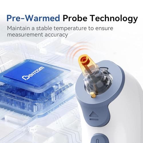 Berrcom Ear Thermometer with Heated Tip & Age Precision - Thumbnail 2