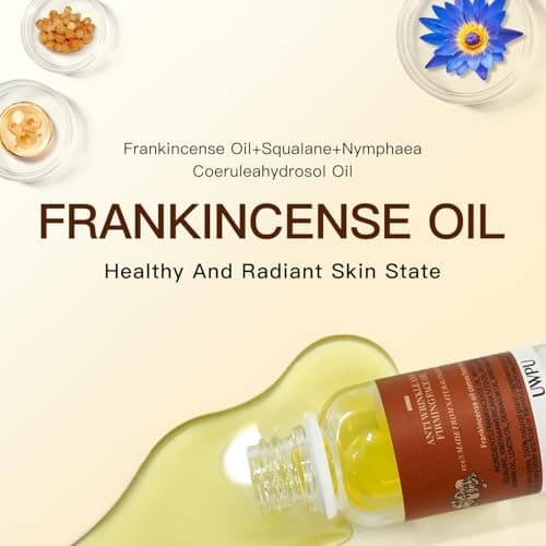 UWPU-Frankincense Oil, Frankincense Oil for Face, Natural Extraction of Bakuchiol, Reduce Wrinkles, for Scars, Gentle Skincare for Day & Night Cold Extracted Facial Oil, for all Skin Types - Thumbnail 4