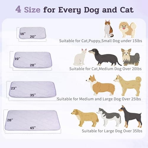 NWK Fluffy Self Warming Cat Mat, Cat Blanket, Thermal Dog Mat, Washable, Non-Slip Bottom for Sofa & Crate & Kennel & Car Seat (Purple, Large (35'' X 23'' X 0.4'')) - Thumbnail 5