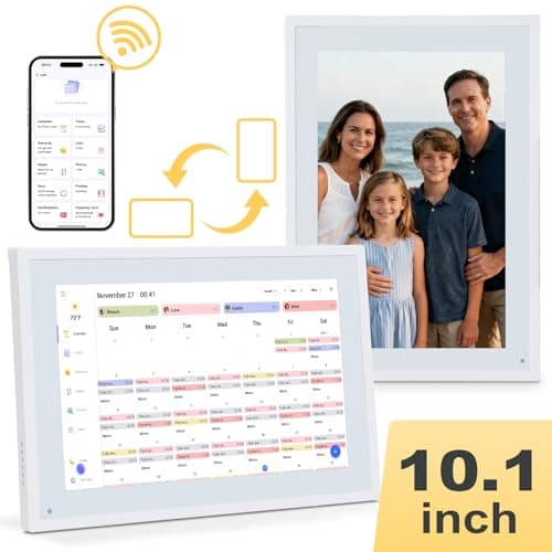 COMIX 10.1" Smart Digital Calendar for Desk, WiFi Cloud Sync Family Shared Planner with Touchscreen, Electronic Tabletop Schedule Display for Home Office, Kitchen & Nightstand
