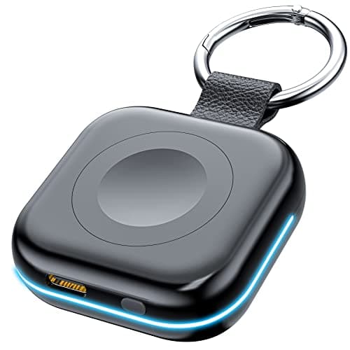 HUOTO Portable Charger for Apple Watch,Wireless Magnetic iWatch Charger 1200mAh Power Bank Travel Keychain Accessories Smart Chargers for Apple Watch Series 11/10/9/8/7/6/SE/5/4/3/2/1/UItra/UItra 2 - Image 1