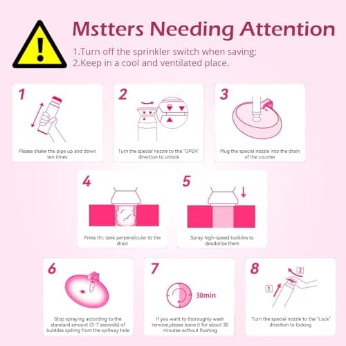 Foaming Drain Cleaner,Drain Clog Remover –Sink Cleaner and Deodorizer,Foaming Cleaners for Kitchen, Sinks, Shower Drains,Tub (1pc) - Thumbnail 5