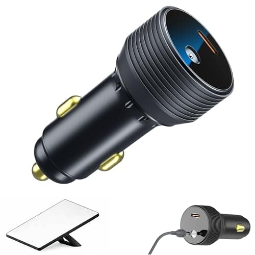 Starlink Mini Car Adapter 12V/24V to 30V DC Step Up Converter, 2-in-1 Starlink Mini Car Charger with USB-C, Supports 16AWG 30M Official Cable, Ideal for RV, Trailer, Boat, Truck, Black