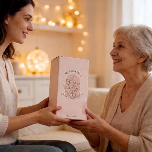 Celebloom Gifts for Mom, Mama Daily Affirmations Glass Cup with Lid and Straw for Mothers Day Gifts for Boy Mom, Girl Mama, Mommy Tumbler Valentines Christmas Presents for Women 16oz - Thumbnail 2