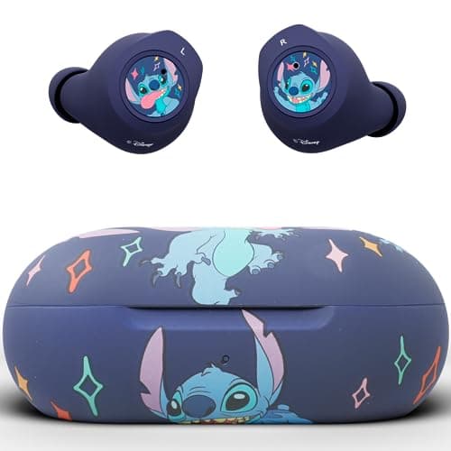 Disney Lilo and Stitch Bluetooth Earbuds w/Charging Case- Wireless Headphones w/Built-in Mic+ Up to 30 Hrs Playtime- Lilo and Stitch Gifts for Girls,Boys,Women,Men,All Fans of Lilo and Stitch Stuff - Image 1