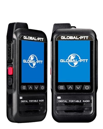 global-ptt P0 PoC Radio Unlimited Range, Lifetime Free PTT License with SIM Card IP67 Waterproof Float Rechargeable Walkie Talkie Nationwide Communication for Business, Marine & Outdoor (2, Black) - Image 1
