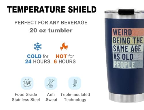 DLOCCOLD 50th Birthday Gifts For Men Tumbler 20oz - 1975 50th Cool Birthday Gift for Him 50 Year Old Men, Dad, Husband, grandpa - Present Turning 50 Year Old, Birthday Decorations Vintage 1975 Tumbler - Thumbnail 2