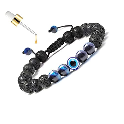 Evil Eye Bracelets for Men Women,Tigers Eye Bracelets for Men,Easter Basket Stuffers,St Patricks Accessories,Graduation Gifts for Her/Him - Thumbnail 2