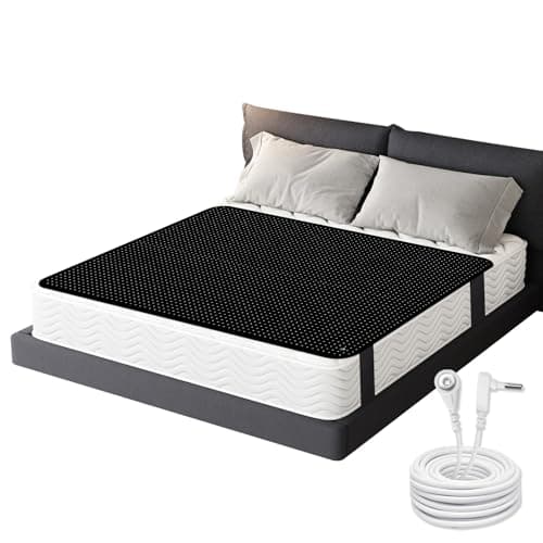 Grounding Mat for Bed Grounding Mattress Pad 54"x78" Sleeping Mat Earth Connected Therapy Kit - Image 1