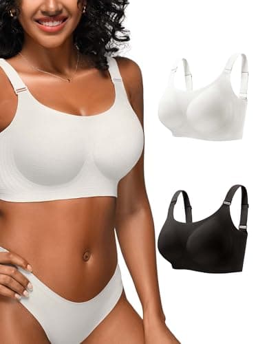 Cuteio Bras for Women No Underwire, Full Coverage Seamless Comfortable Bralette with Support and Lift, Wireless Padded Bra - Image 1