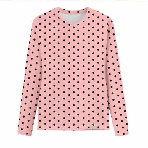 Under Scrubs for Women Long Sleeve Slim Fit Pink Medium - Thumbnail 5