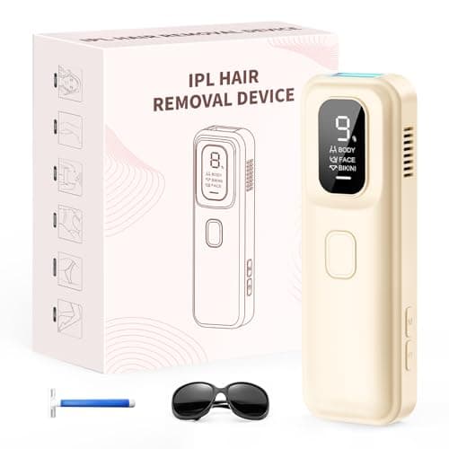 IPL Laser Hair Removal Device for Women & Men - At-Home Permanent Hair Remover for Long-Lasting Results,Body & Face for 85% Hair Reduction in 3 Weeks, Beige - Image 1