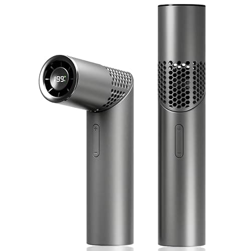 Portable Handheld Fan - Rotatable Mini Fan, High Speed Wind Cooling, 199 Speeds Stepless Control, Digital Display, 5000mAh Rechargeable Personal Fan for Travel, Outdoor, Easter Gifts for Women Men - Image 1