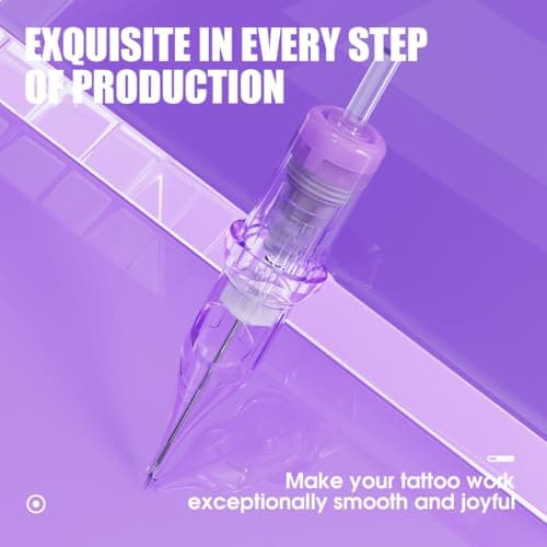 Mast Pro2 Tattoo Needles Cartridges, Pro Needles Pins for Super Aritsts, 20 Count, Disposable Magnum 1207M - Thumbnail 4