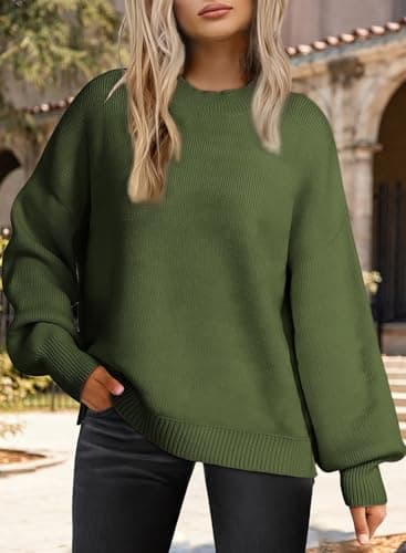 Dokotoo Fall Oversized Christmas Sweaters for Women 2025 Fashion Trendy Light Weight Pullover Shirts Casual Sweaters Women's Cute Sweaters Winter Clothes for Women - Thumbnail 5
