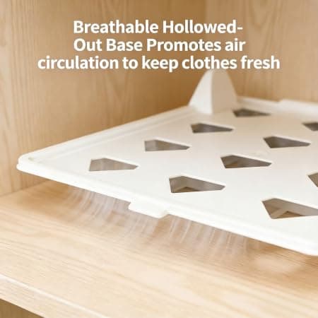 DegoCython 5-Piece Clothing Organizer, Stackable Closet Storage with Flip-Top Lid, Space-Saving Layered Design for Shirts/T-Shirts, Durable PP Material for Home Bedroom Closet Organization - Thumbnail 5