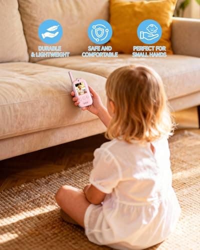 2026 Upgrade Video Walkie Talkies, Kids Communication Toys with Screen, Video Walkie Talkies for Kids with Voice Changer, Durable Walkie Talkie Toys Gifts for Indoor Outdoor Family Play Ages 3-12 - Thumbnail 5