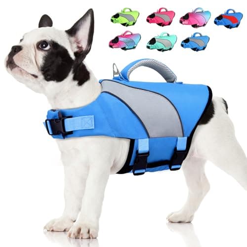 Doglay Dog Life Jacket - Swimming Safety Vest With Rescue Handles and Reflective Stripes, High Visibility for Boating, Heavy Duty Pet Safety for Small Medium and Large Dogs - Image 1