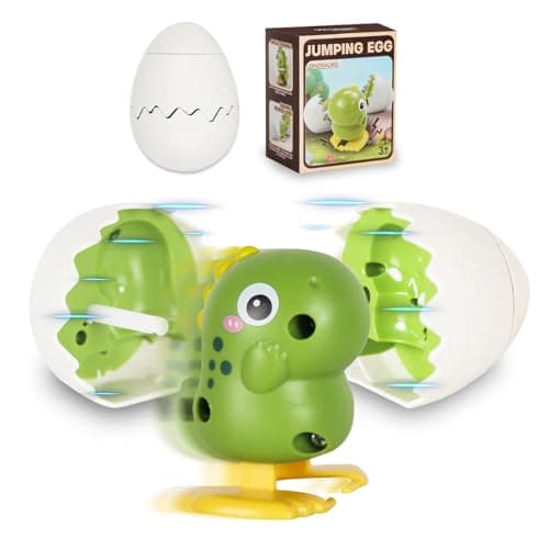 Hatching Easter Dinosaur Egg Surprise Toy, Wind-Up Boom Eggs That Crack Open with Walking Dinosaur Inside, Reusable Easter Egg Stuffers for Kids and Teens, Birthday and Class Favors for Boys & Girls - Image 1