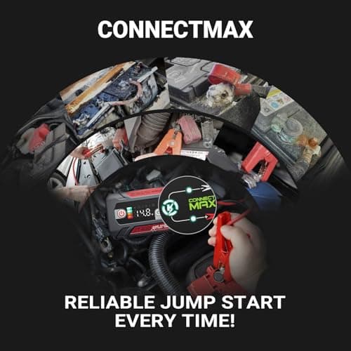 LOKITHOR JT400 Jump Starter and Battery Tester, 2500A Car Battery Booster, Portable 12V Jump Box for Up to 8.5L Gas or 6.5L Diesel Engines, 100-2000 CCA Load Capacity Automotive Load Tester - Thumbnail 6