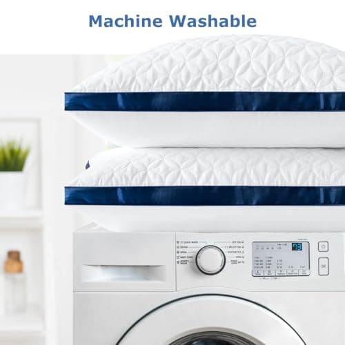 Slybear Pillows Standard Size Set of 2, Cooling Bed Pillow Hotel Quality Pillows 2 Pack for Back, Stomach or Side Sleeper, Fluffy Pillow with Down Alternative for Bed Sleeping, Machine Washable - Thumbnail 6