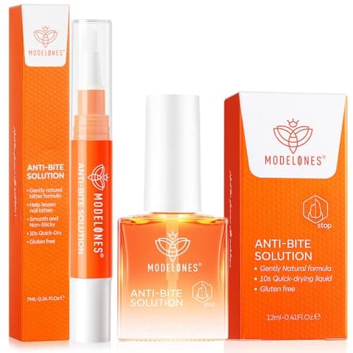 modelones Nail Biting Treatment for Kids 2 Pcs Nail Biting Prevention for kids Quick Dry Thumb Sucking Deterrent Bitter Stop Nail Biting Pen No Bite Nail Polish Sets 0.58 Fl Oz - Image 1