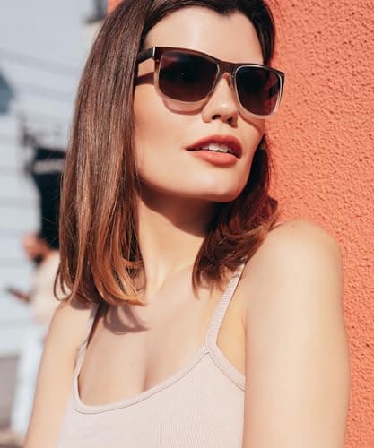 OUKEMAX Polarized Sunglasses for Women, 3 Pack UV400 Trendy Square Shades, Lightweight Stylish Eyewear for Driving & Travel - Thumbnail 5