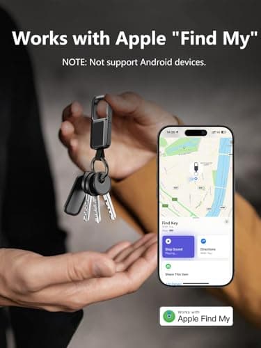 Lmrbelec Keychain Tracker Works with Apple Find My (iOS Only) - Thumbnail 2