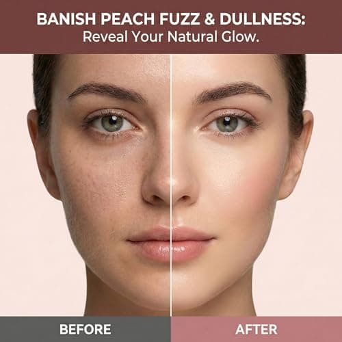 Aviowish Sonic Dermaplaning Razor for Women face – Beginner-Safe & Sensitive Skin Friendly, Controlled Exfoliation to Remove Peach Fuzz & Dull Skin – 3 Precision Speeds – 12 Blades&LED Light - Thumbnail 4