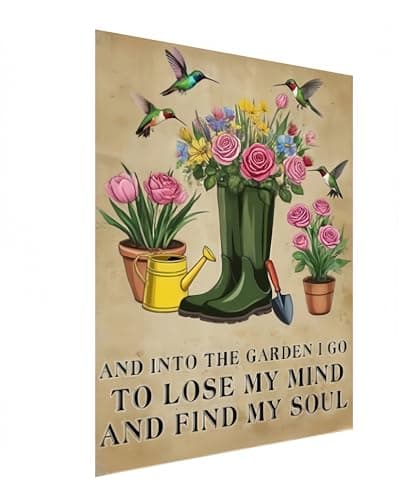 Carastora Garden Metal Sign – Vintage Tin Wall Decor with Inspirational Nature Theme, Rustic Yard Art for Outdoor, Patio, or Greenhouse, 8x12 Inch - Image 1