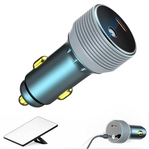 Starlink Mini Car Adapter 12V/24V to 30V DC Step Up Converter, 2-in-1 Starlink Mini Car Charger with USB-C, Supports 16AWG 30M Official Cable, Ideal for RV, Trailer, Boat, Truck, Gunmetal Gray