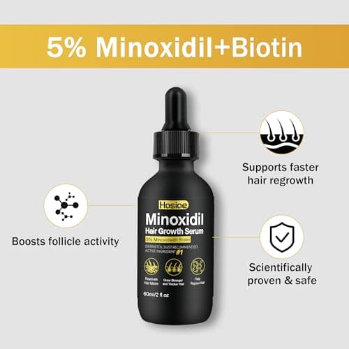 Minoxidil Hair Growth Serum (2oz) 5% Minoxidil for Men and Women Hair Growth Treatment,Topical Minoxidil for Beard Growth - Thumbnail 3