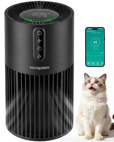 Air Purifiers for Bedroom, Smart WiFi HEPA Air Purifier for Home Pets, Timer and Alexa Control, Cover 1800 Ft², PM2.5 Monitor, Sleep Mode, Washable Filter Air Cleaner for Pet Hair Odors Smoke Dust - Image 1