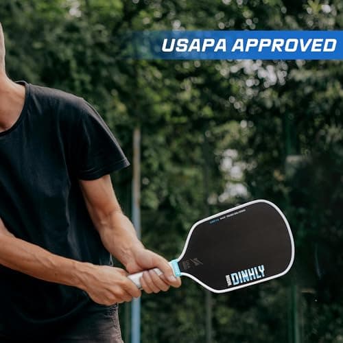 DINKLY Radial Pro Pickleball Paddle, T700 Raw Carbon Fiber Thermoformed with Foam Injected Walls, USAPA Approved Pickle Ball Racket, Engineered for Maximum Spin & Consistency (13mm Hybrid) - Thumbnail 6