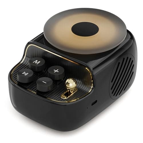 RichBird Speakers Bluetooth Wireless, Vintage Record Player Look, 3 in 1 Protable Cute Speakers with Aromatic Tray, Adjustable Ambient Lights for Home - Image 1