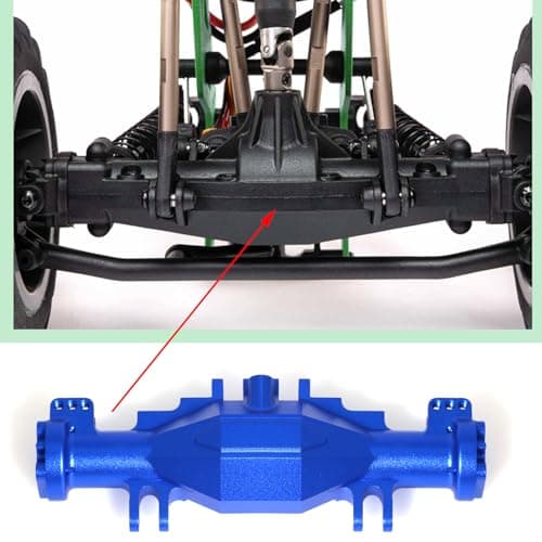 Axle Housing Set Aluminum for Losi 1/18 Mini LMT 4X4 Brushed Monster Truck，Replacement for Losi - LOS212035 Upgrade Part Axle Housing Set for Losi-LOS01026 1/18 Mini LMT Monster (Blue) - Thumbnail 5