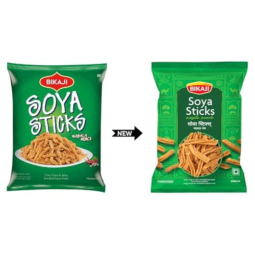 Bikaji Soya Sticks Masala Munch 7.05 oz (200g), Spicy and Crunchy Indian Snack, Tasty and Flavorful, Anytime Munch, Party Mix, Bar Snacks, Ready-to-Eat - Thumbnail 3