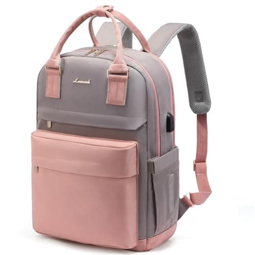 LOVEVOOK Laptop Backpack for Women, 15.6 Inch Anti-theft Laptop Bag with USB Port, Fashion Waterproof Computer Backpacks Teacher Nurse Backpack Purse for College Work - Image 1