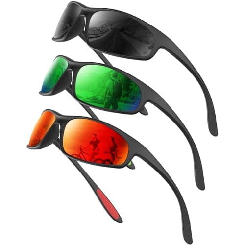 KALIYADI Mens-Sunglasses Polarized Sunglasses-Men Sports: Sport Sun Glasses for Running Cycling Fishing with UV Protection - Image 1
