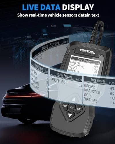 Car OBD2 Scanner, OBD2 Scanner Diagnostic Code Reader Tool with I/M Readiness, Data Stream, Battery Tester, Check Engine Light with Reset, OBDII/EOBD Car Diagnostic Scanner for All Vehicles After 1996 - Thumbnail 5