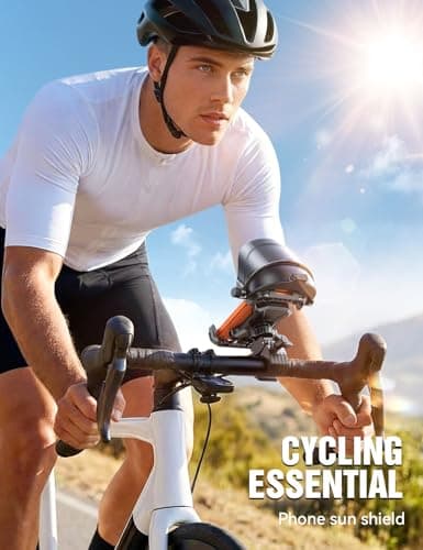 JOYROOM Bike Phone Holder Mount, [All-Weather Sunshade] [1s Quick Lock] Phone Mount for Bike Scooter Ebike, Bicycle Cell Phone Holder Clip for iPhone 17 16 15 Pro Max S26, More 4.7-7" Smartphones - Thumbnail 5