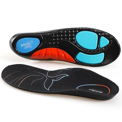 SEASOON Arch Support Shoe Insoles, Comfort Orthotic Inserts for Flat Feet, Feet Pain, Running Insoles for Men and Women (Mens 7-7.5 | Womens 9-9.5 (10.24 Inch)) - Image 1