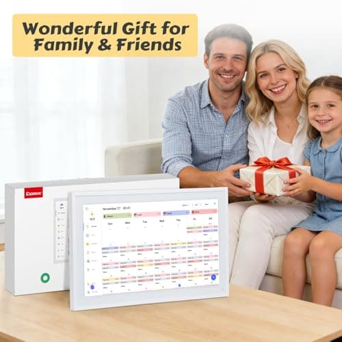 COMIX 15.6" Smart Digital Wall Calendar - WiFi Family Organizer with Sync Google/Outlook/Apple Calendar, Touchscreen Meal Planner & Chore Chart, Digital Photo Frame for Home & Office - Thumbnail 5